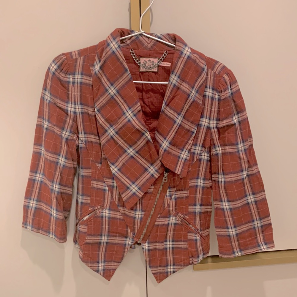 Juicy Couture vintage plaid blazer